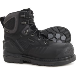 Keen 6” Philadelphia Leather Work Boots - Waterproof, Composite Safety Toe, Wide Width (For Men)