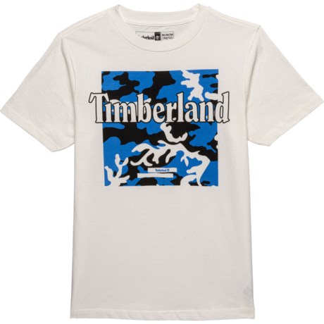 Timberland Big Boys Camo Box T-Shirt - Short Sleeve