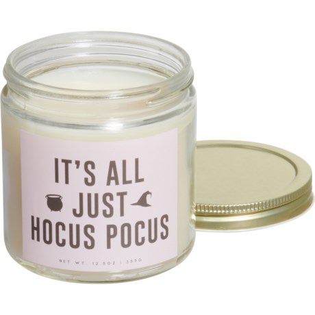 Purveyors of Fragrance 12.5 oz. It’s All Just Hocus Pocus Clear Jar Candle - Pumpkin Spice
