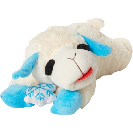 MultiPet Lamb Chop® with Snowflake Plush Dog Toy - 18”, Squeaker