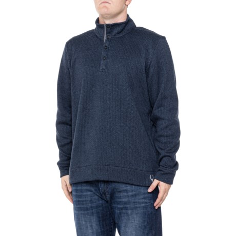 Jeremiah Herringbone Fleece Mock Neck Jacket