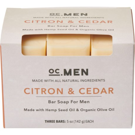OC Men Citron and Cedar Soap - 3-Pack