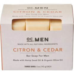 OC Men Citron and Cedar Soap - 3-Pack