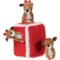 ZippyPaws Holiday Reindeer Pen Burrow Plush Dog Toy