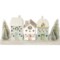 Cupcakes and Cashmere Resin Cottage Houses with Trees Decor - 11.5”