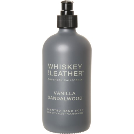 Whiskey and Leather Vanilla Sandalwood Scented Hand Soap - 15.7 oz.