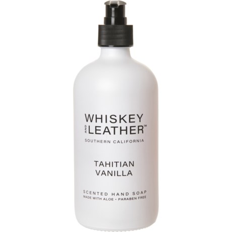 Whiskey and Leather Tahitian Vanilla Scented Hand Soap - 15.7 oz.