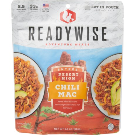 Ready Wise Desert High Chili Mac with Beef Meal - 2.5 Servings