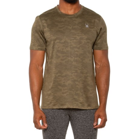 Spyder Camo Jacquard T-Shirt - Short Sleeve