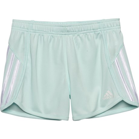adidas Big Girls 3-Stripe Mesh Shorts
