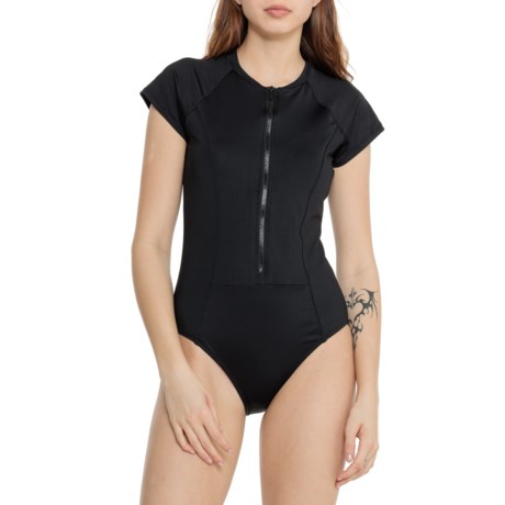 NIPTUCK Una Solid One-Piece Paddlesuit - UPF 50+, Short Sleeve