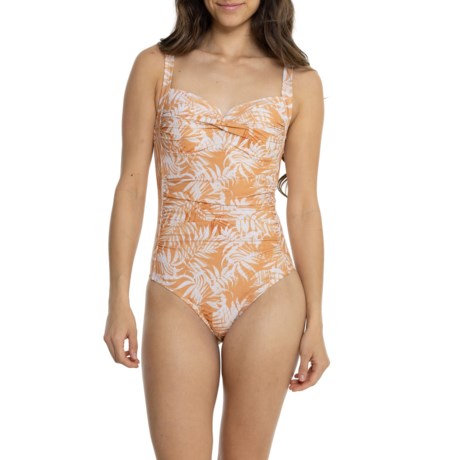 NIPTUCK Joanne Venetian Palm Print One-Piece Swimsuit