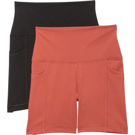 Yogalicious Lux High-Rise Side Pocket Shorts - 5”, 2-Pack