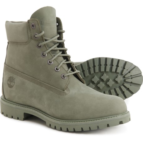 Timberland Premium 6” Lace-Up Boots - Waterproof, Nubuck (For Men)