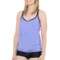 ZeroXposur Orbit Ruched 2-in-1 Tankini Top - UPF 30+