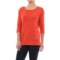 Lilla P Boat Neck Sweater - Cotton-Modal, 3/4 Sleeve (For Women)