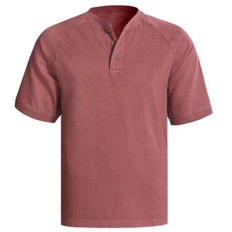 Woolrich First Forks Henley Shirt - Short Sleeve (For Men)