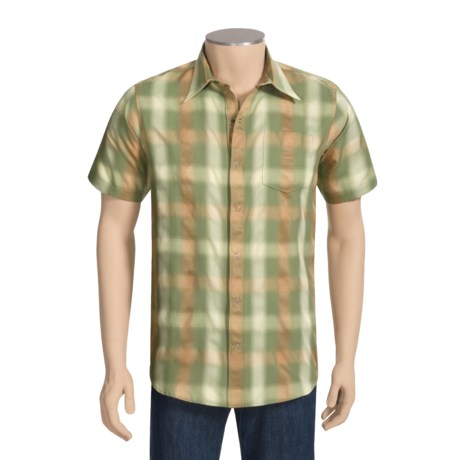 Sage Plaid Shop Shirt - UPF 30+, Short Sleeve (For Men)