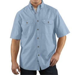 Carhartt Lightweight Chambray Shirt - Short Sleeve, Factory Seconds (For Tall Men)