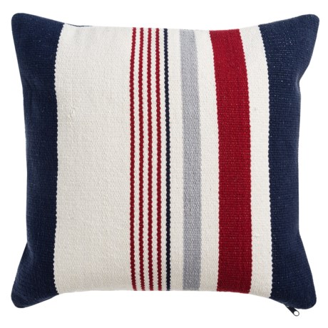 Devi Designs Chatham Multi-Stripe Woven Decor Pillow - 20x20”, Cotton