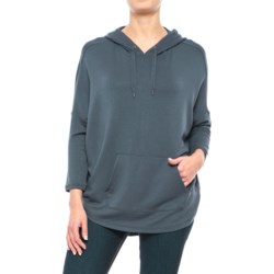 Specially made Stretch Rayon Hoodie Shirt - 3/4 Sleeve (For Women)