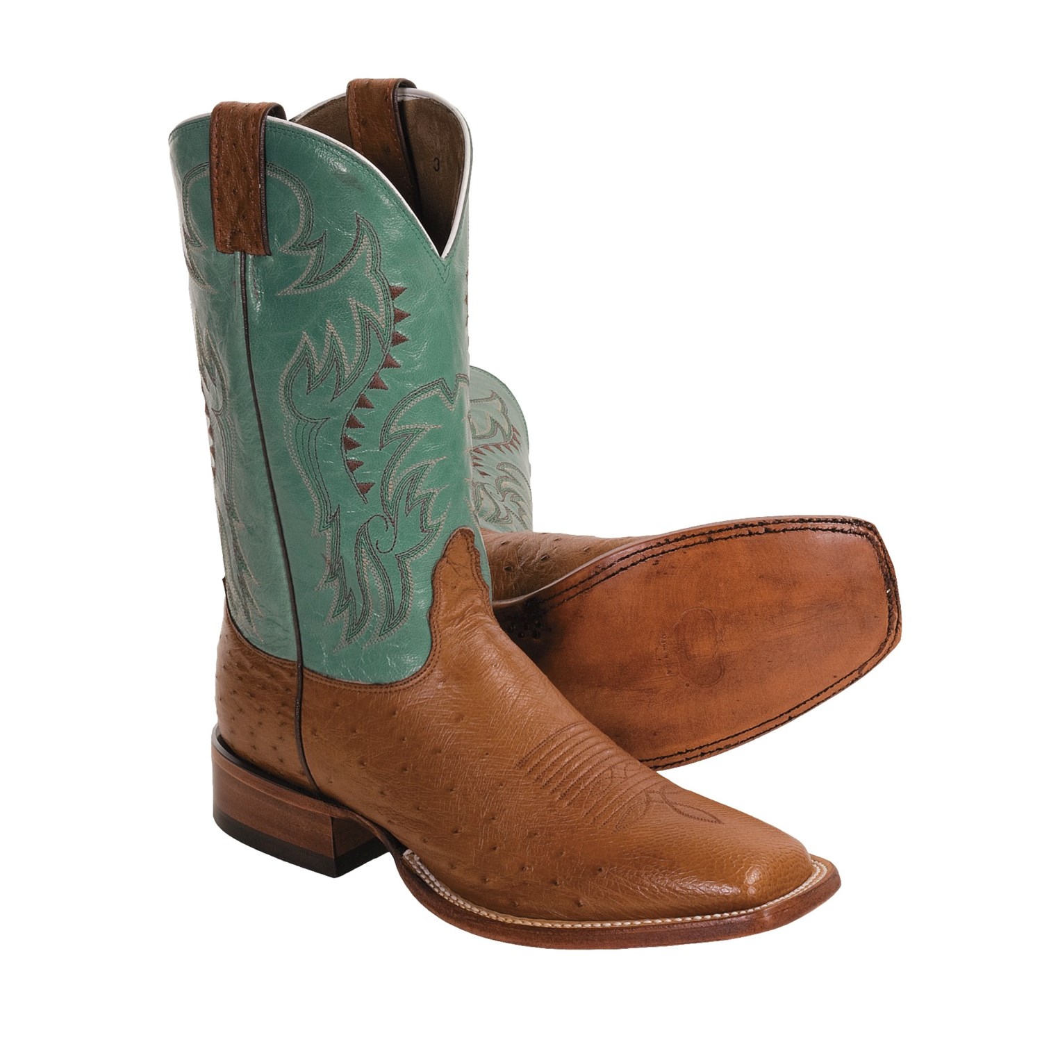 Nocona Smooth Ostrich Cowboy Boots (For Men) 3208M - Save 30%