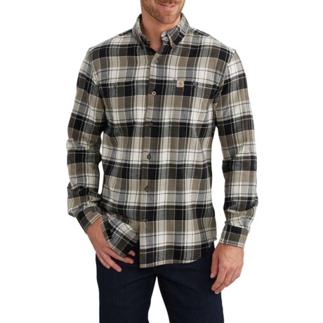Carhartt 102824 Trumbull Plaid Flannel Shirt - Long Sleeve, Factory Seconds (For Men)