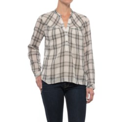 Lucky Brand Plaid Voile Shirt - Long Sleeve (For Women)