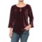 Foxcroft Korin Broomstick Velvet Shirt - Long Sleeve (For Women)