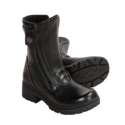 Harley-Davidson Trista Zip Boots - Full-Grain Leather (For Women)