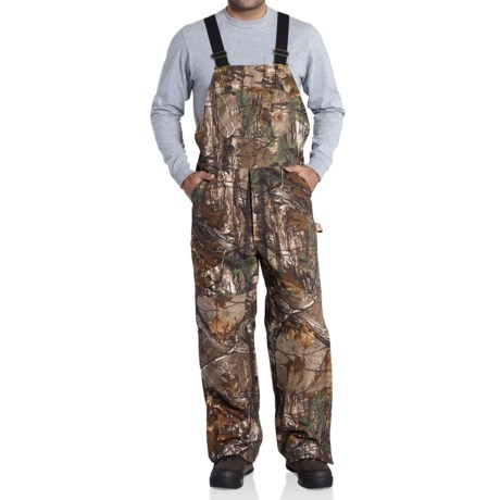 Carhartt Quilt-Lined Camo Bib Overalls - Insulated, Factory Seconds (For Tall Men)