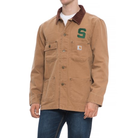 Carhartt Michigan State Weathered Chore Coat - Factory Seconds (For Men)