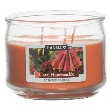 Hanna's Coral Honeysuckle Candle - 3-Wick, 11.5 oz.