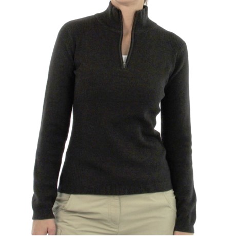 ExOfficio Venture PrimaLoft® Wool Sweater - Zip Neck, Long Sleeve (For Women)