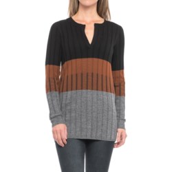 Pendleton Color-Block Tunic Sweater - Merino Wool (For Women)
