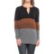 Pendleton Color-Block Tunic Sweater - Merino Wool (For Women)