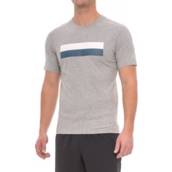 New Balance Athletic Stripe Shirt - Cotton, Short Sleeve (For Men)