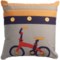 Rizzy Home Bicycle Decor Pillow - 18x18”