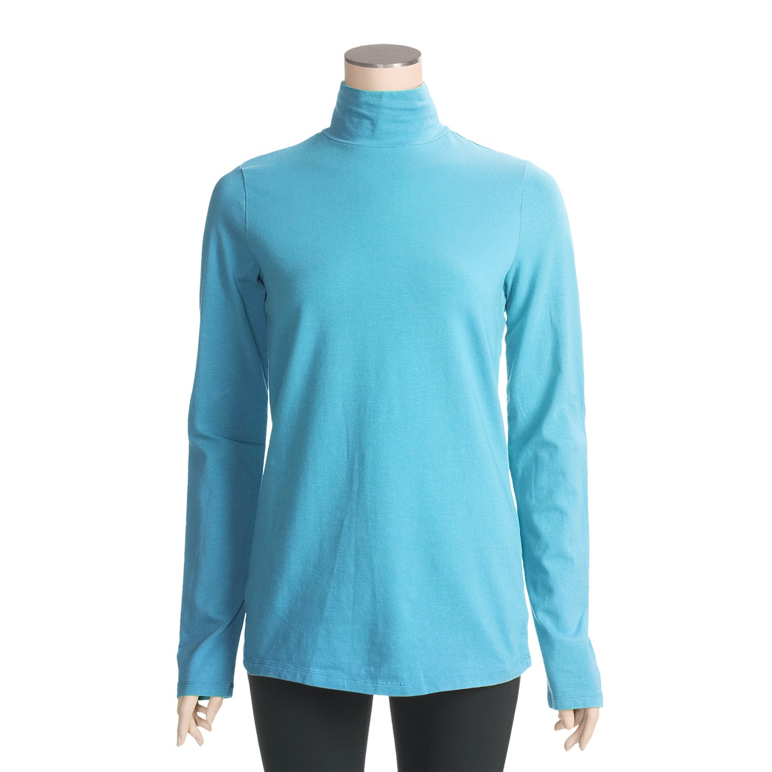 Stretch Cotton Mock Turtleneck (For Women) 34963 - Save 55%