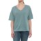C&C California Oversized Drop Shoulder Shirt - V-Neck, Elbow Sleeve (For Women)