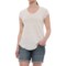 Cynthia Rowley V-Neck Linen Shirt - Short Sleeve (For Women)