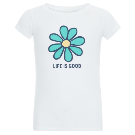 Life is Good® Daisy Crusher T-Shirt - Short Sleeve (For Girls)