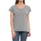 Artisan NY Nube Roll Cuff Shirt - Scoop Neck, Short Sleeve (For Women)