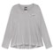 Fila Keyhole Back High-Low Shirt - Long Sleeve (For Girls)