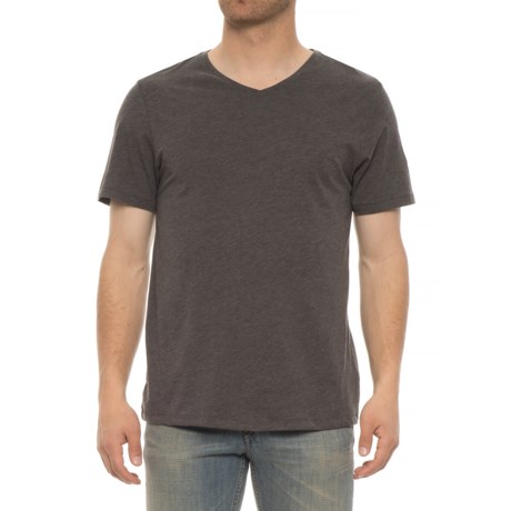 Isaac Mizrahi New York Heathered V-Neck Shirt - Short Sleeve (For Men)