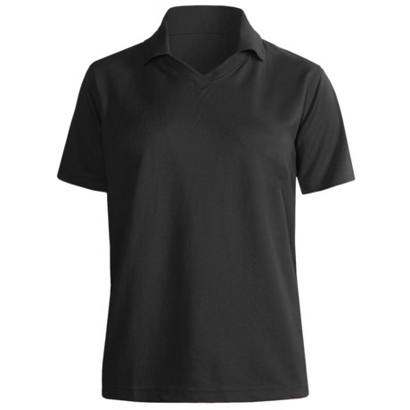 UltraClub Cool-N-Dry Polo Shirt - Johnny Collar, Short Sleeve (For Women)