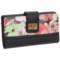 Buxton Floral Abstract Super Wallet - Vegan Leather (For Women)