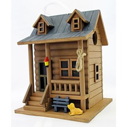 Home Bazaar Log Cabin Birdhouse