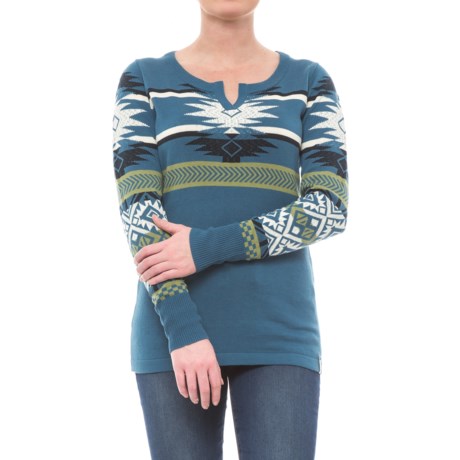 Woolrich Avalanche Split Neck Tunic Sweater (For Women)