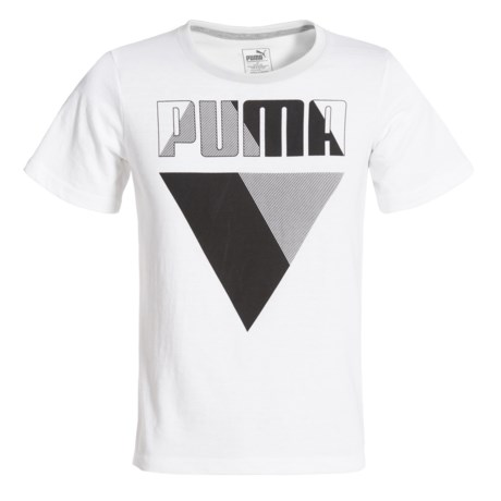 Puma Geometric Graphic T-Shirt - Short Sleeve (For Big Boys)
